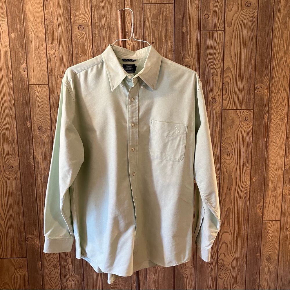 G.H. Bass & Co. Light Mint Green Long Sleeve Dress Shirt